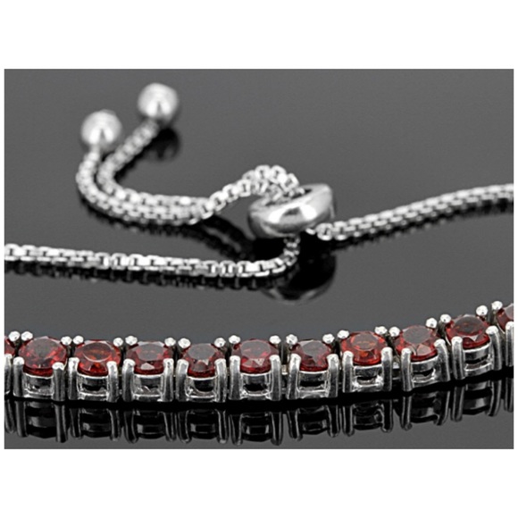 Boutique Jewelry - Red Garnet Slide Bracelet